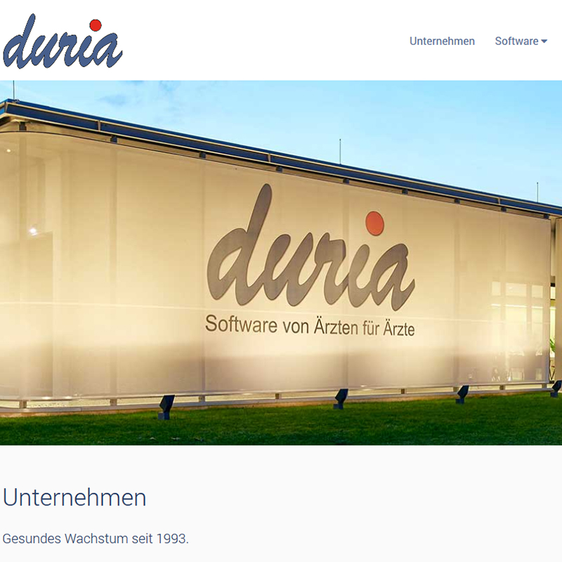 Internetagentur Düren - Projektteaser duria.de