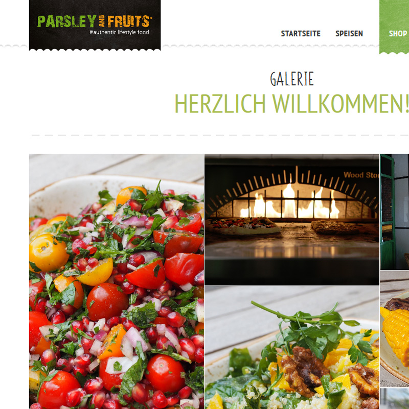 Internetagentur Düren - Teaseransicht von parsleyandfruits.com